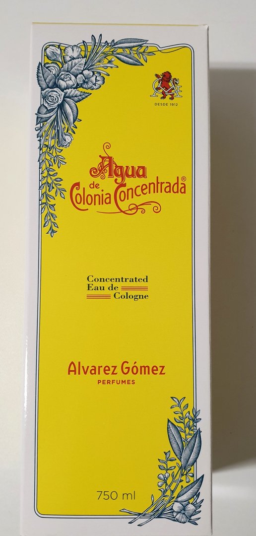 Agua de colonia concentrada Alvarez Gómez 750ml
